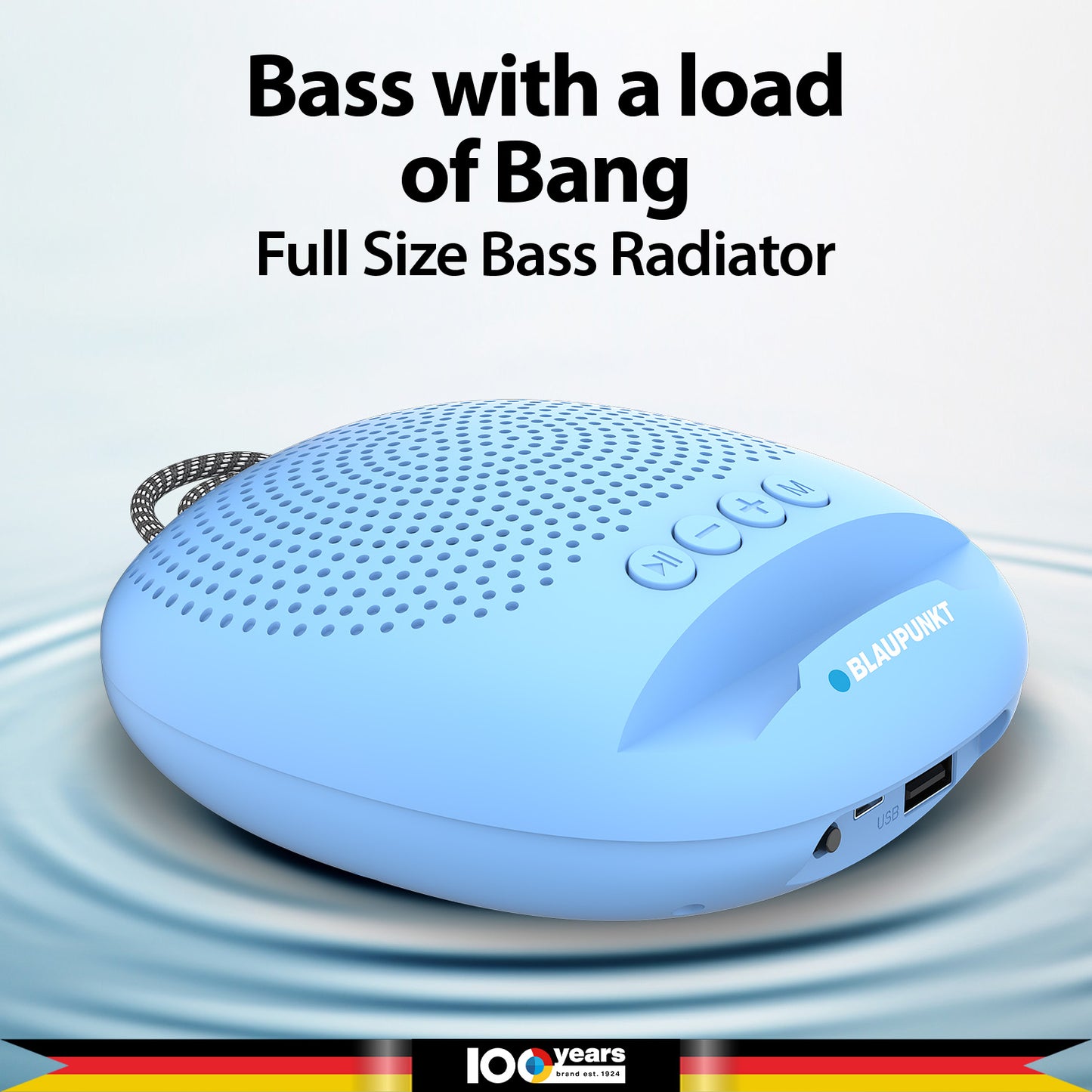 BT03.5 Portable Pocket Friendly Bluetooth Speaker (Blue)