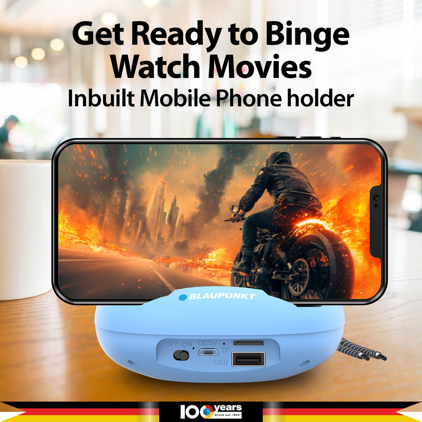 BT03.5 Portable Pocket Friendly Bluetooth Speaker (Blue)