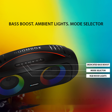 ATOMIK BB50 GOLD Boombox Speaker with Wireless Karaoke Mic