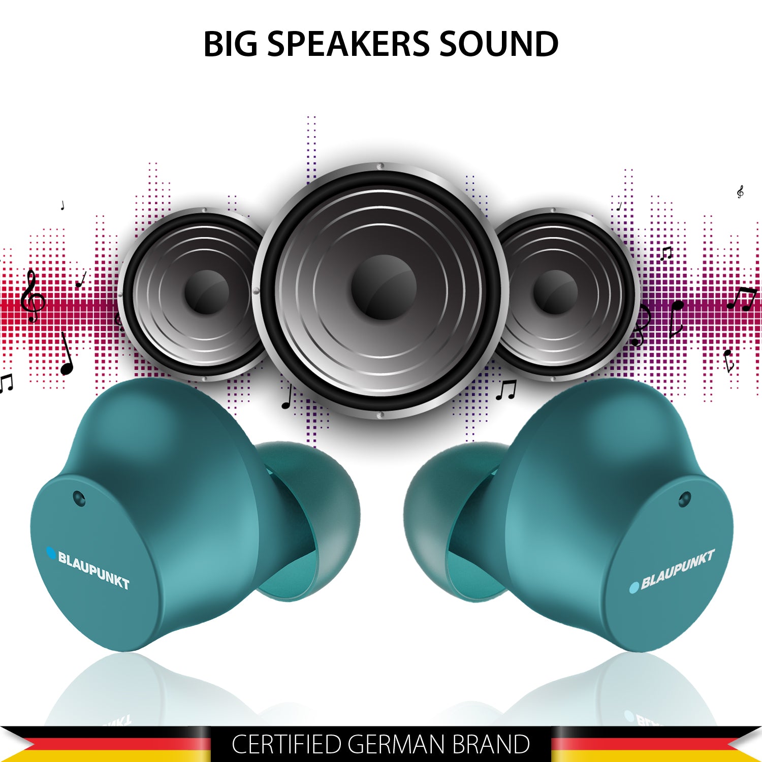 BTW25 Truly Wireless Earbuds Refurbished (Green)