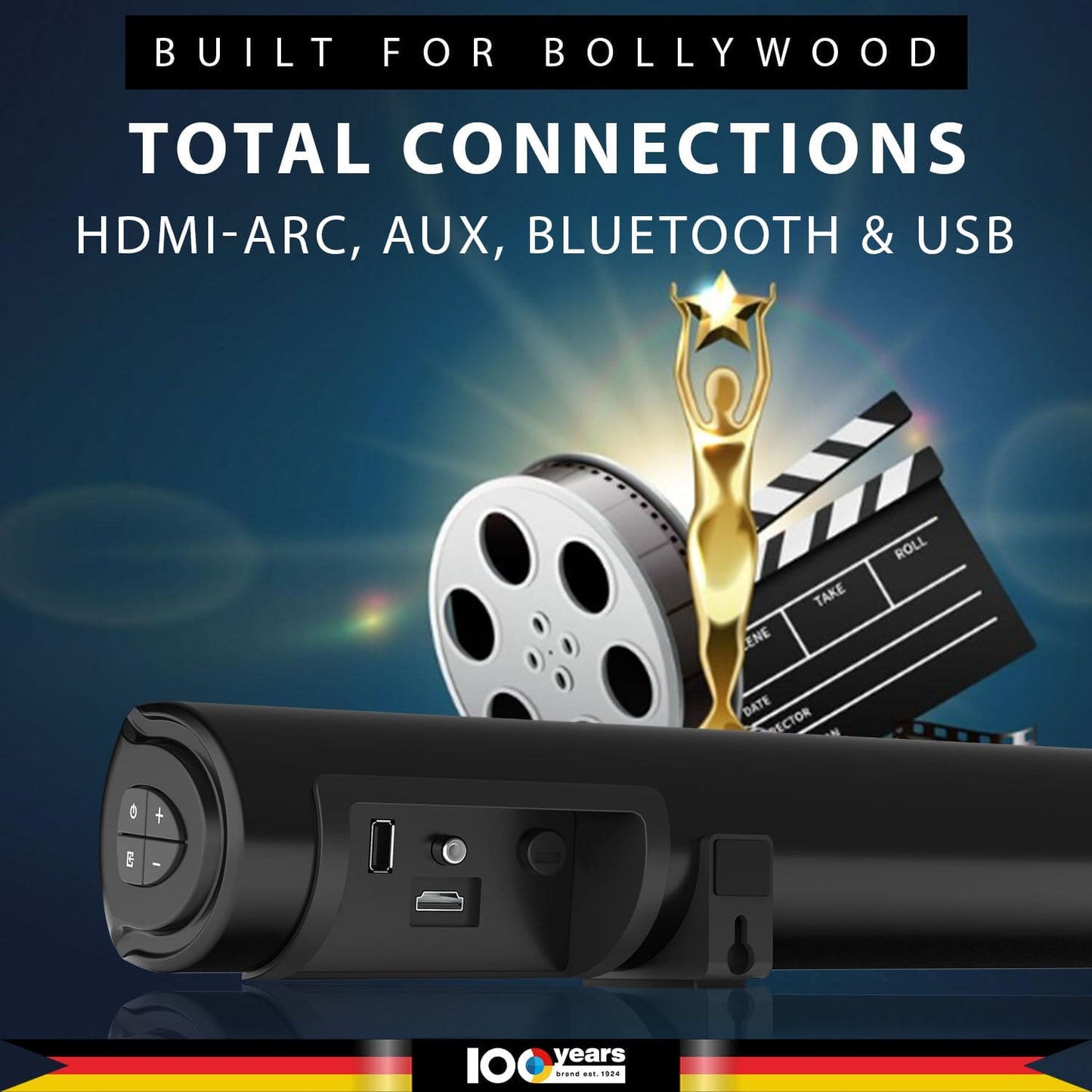 Bluetooth soundbar with subwoofer