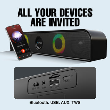 SBA10 KOLORS Wireless Bluetooth Soundbar