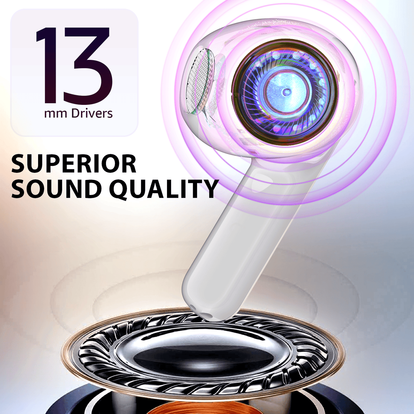BTW100 Khrome True Wireless Bluetooth Earbuds (WH) - Blaupunkt India