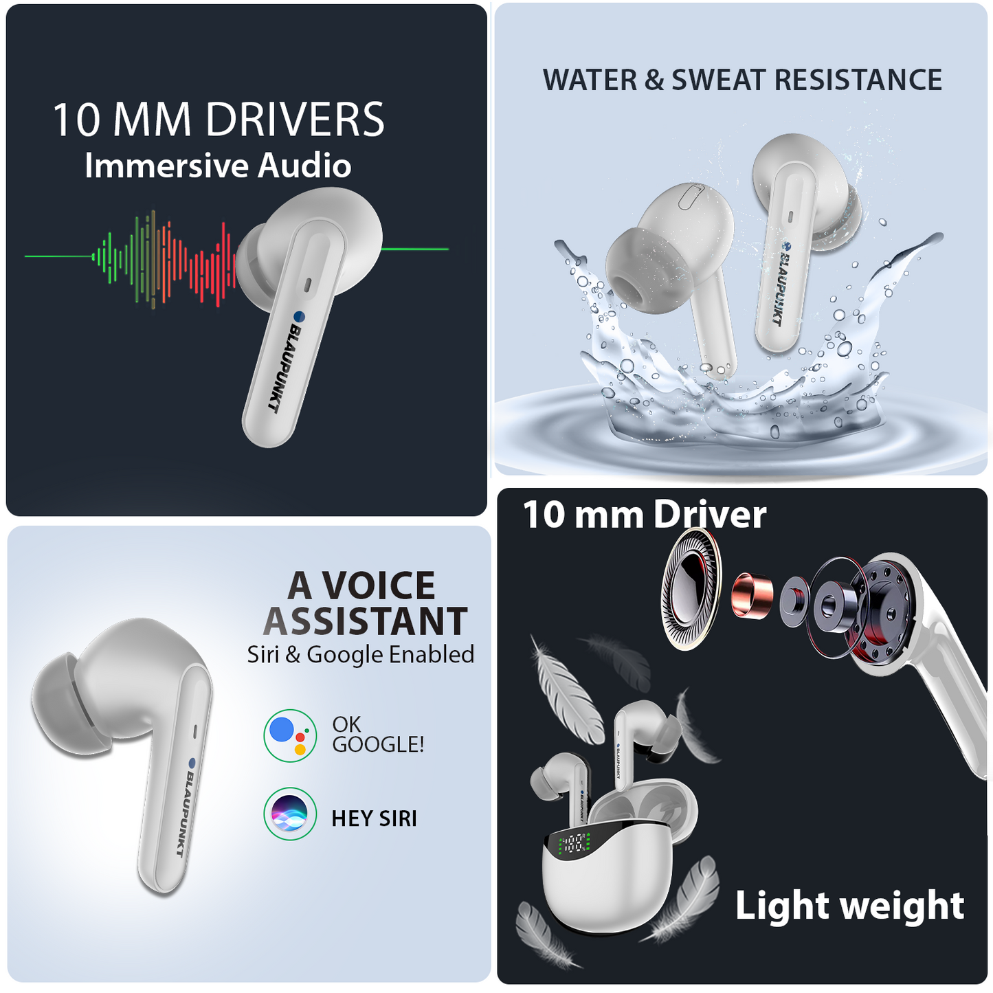 BTW20 TWS with LED Indicator Refurbished (White)
