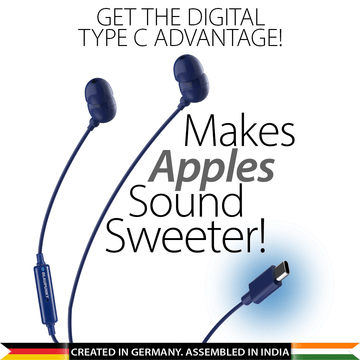 EM06 Type C Wired Earphone(Blue) - Blaupunkt India