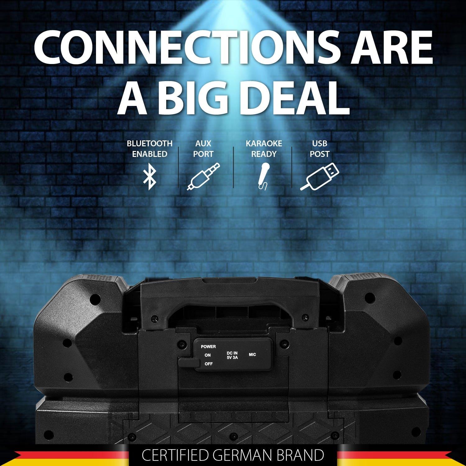 Rock & ROLL PS150 Wireless Bluetooth 100W Outdoor Party Speaker - Blaupunkt India