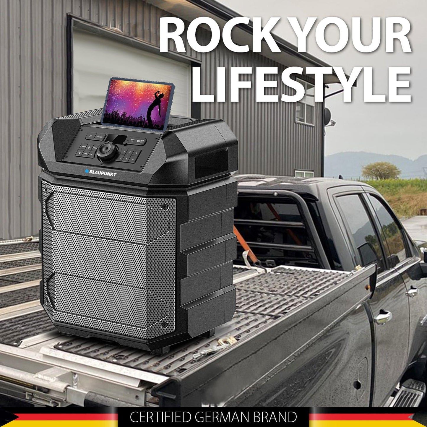 Rock & ROLL PS150 Wireless Bluetooth 100W Outdoor Party Speaker - Blaupunkt India