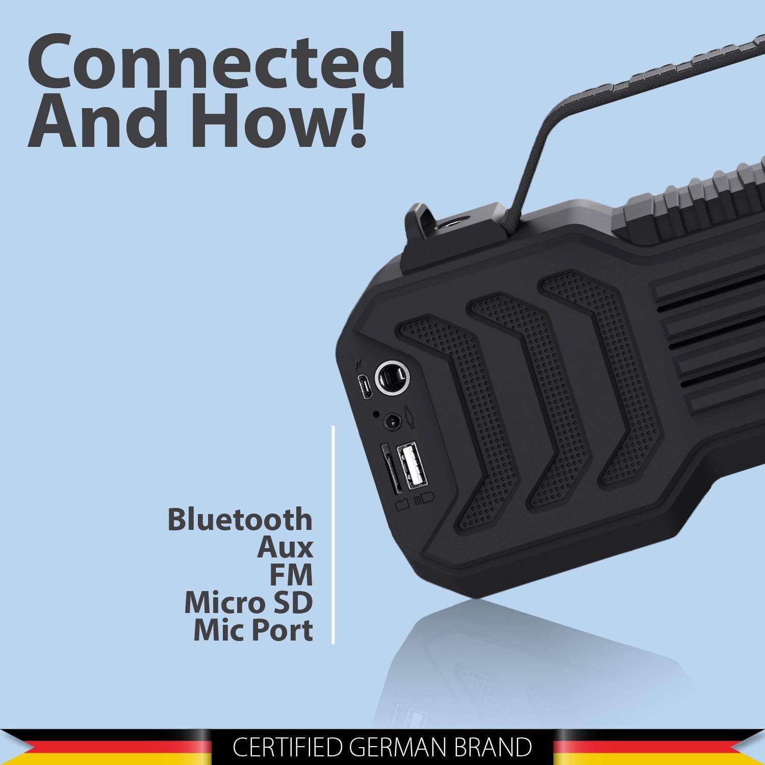 Atomik BB20 Wireless Bluetooth speaker (BK) - Blaupunkt India