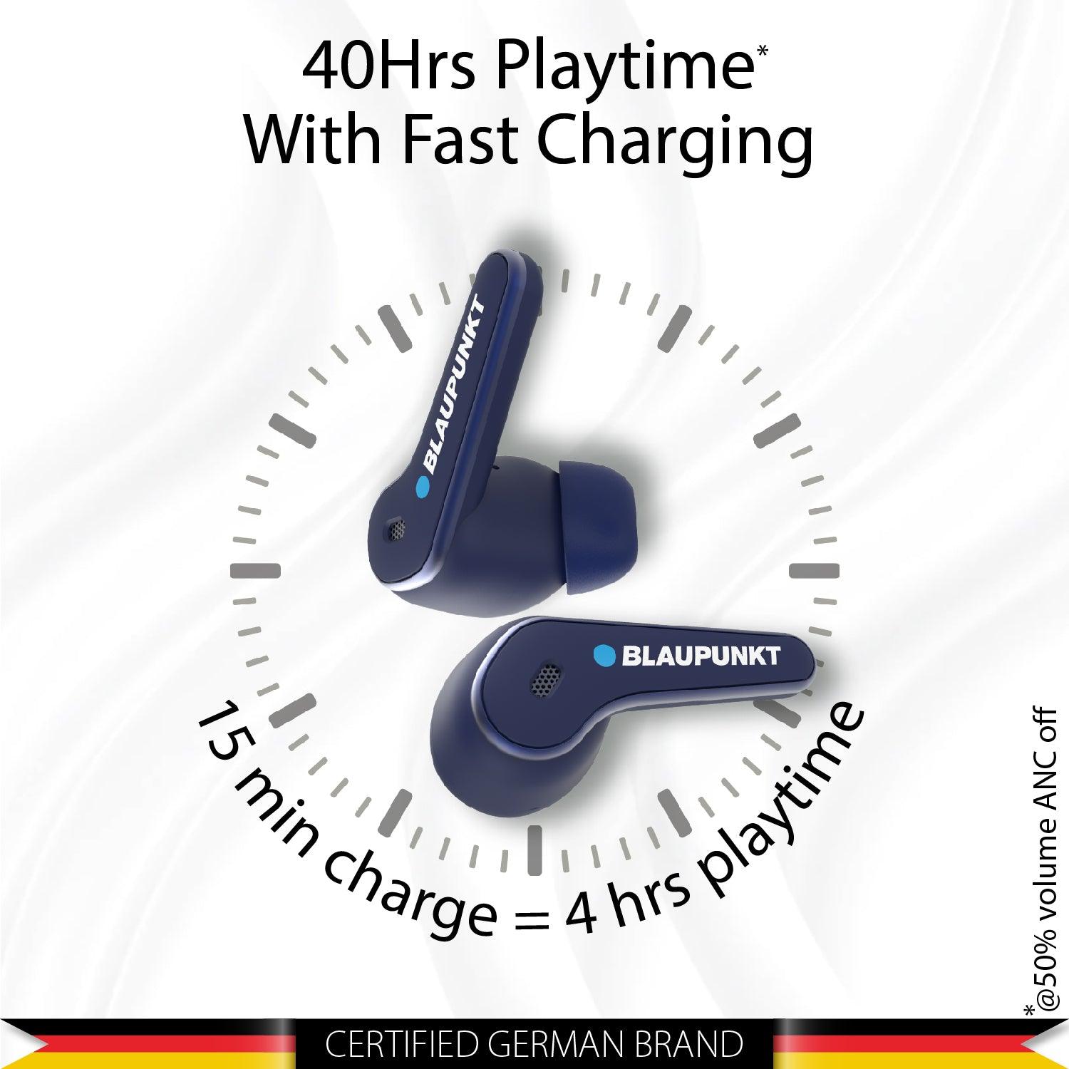 BTW07 MOKSHA ANC BL Wireless Earbuds with 40H Playtime