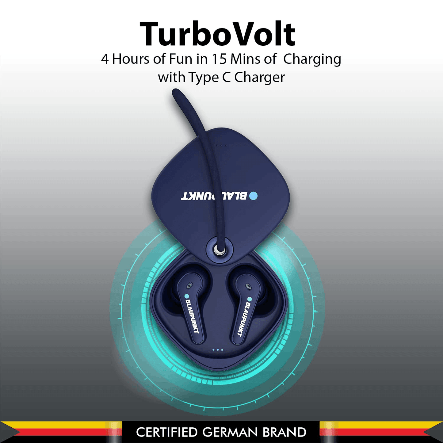 BTW07 MOKSHA ANC BL Wireless Earbuds with TurboVolt