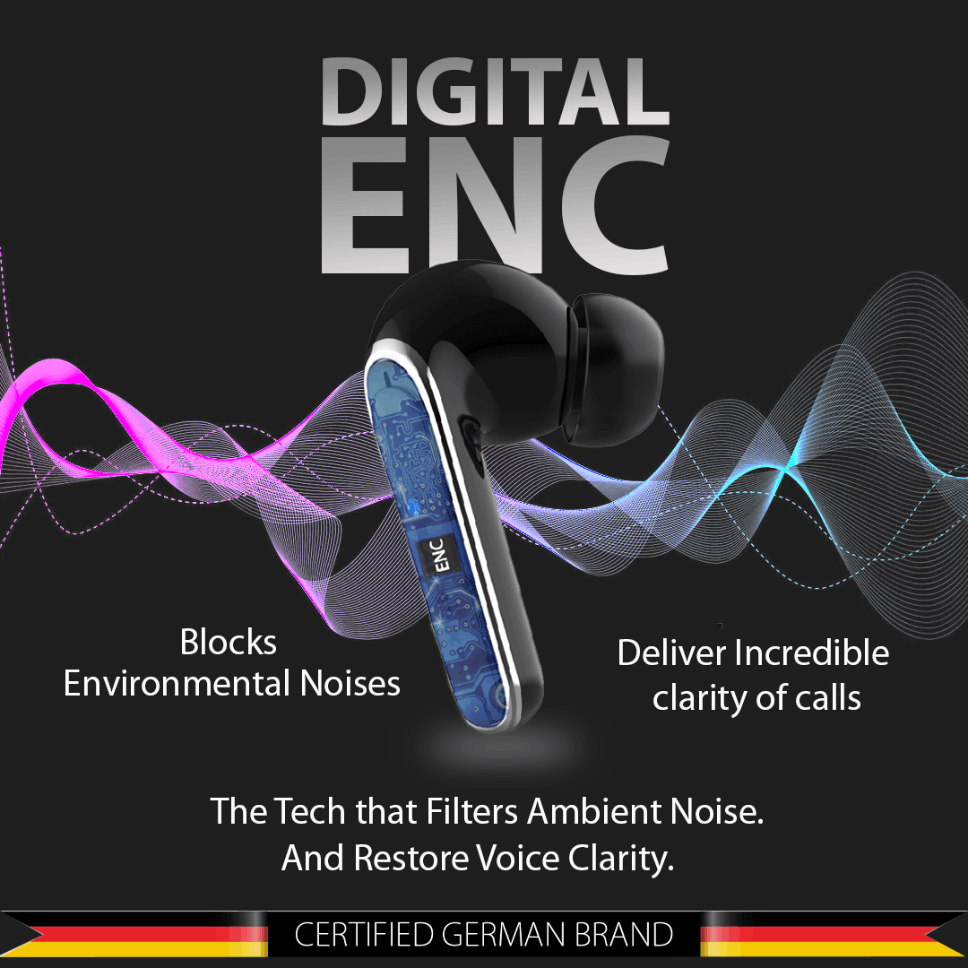 Blaupunkt BTW100 BK Earbuds || Deliver Incredible clarity of calls