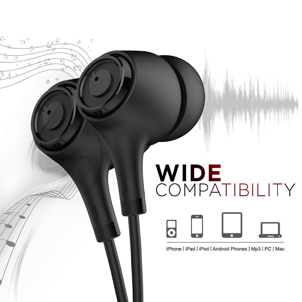 Blaupunkt EM-01 Black Wired Earphone |Compatibility-Smartphone, Laptops having 3.5 mm Jack