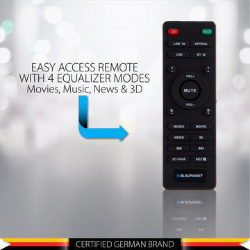 Recertified SBW100 Soundbar with subwoofer Soundbar Recertified SBW-100 RCT