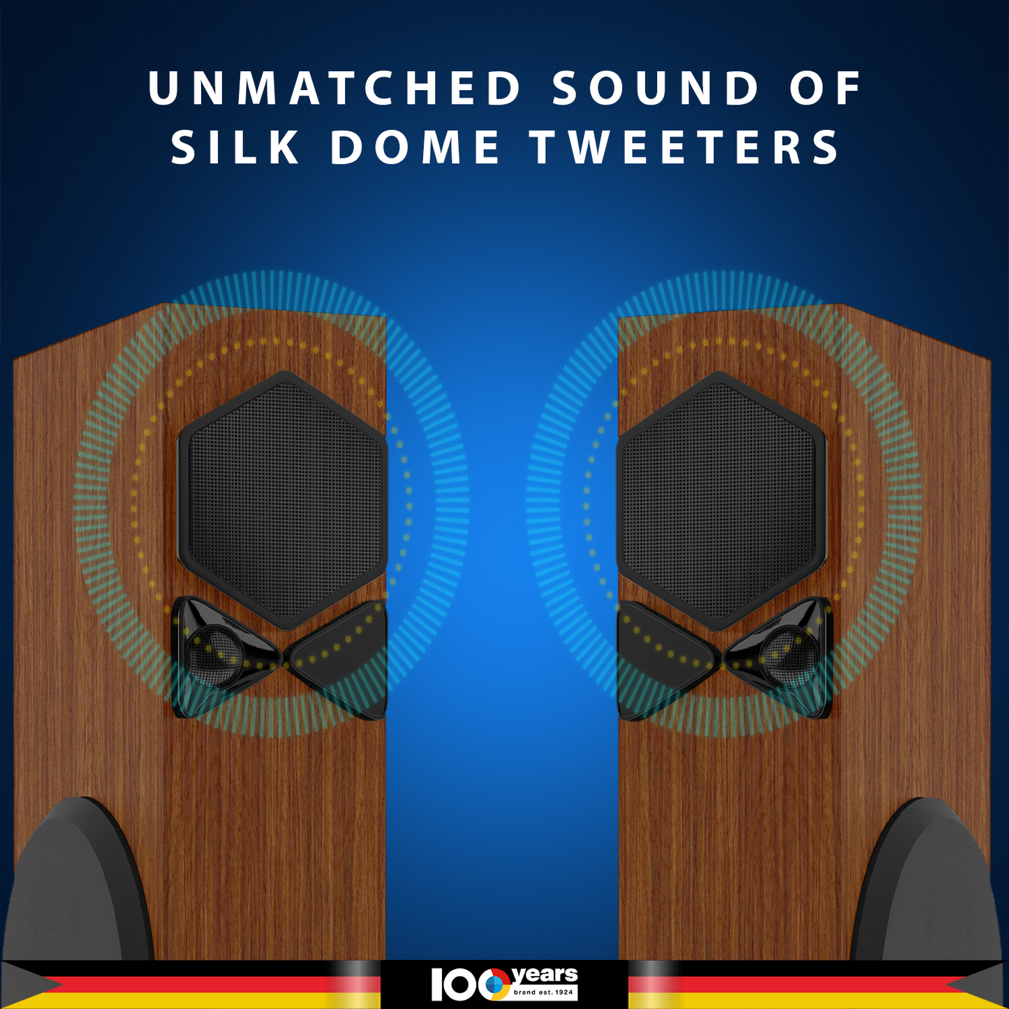 ROCK & ROLL TSP Tower Speakers Refurbished Brown