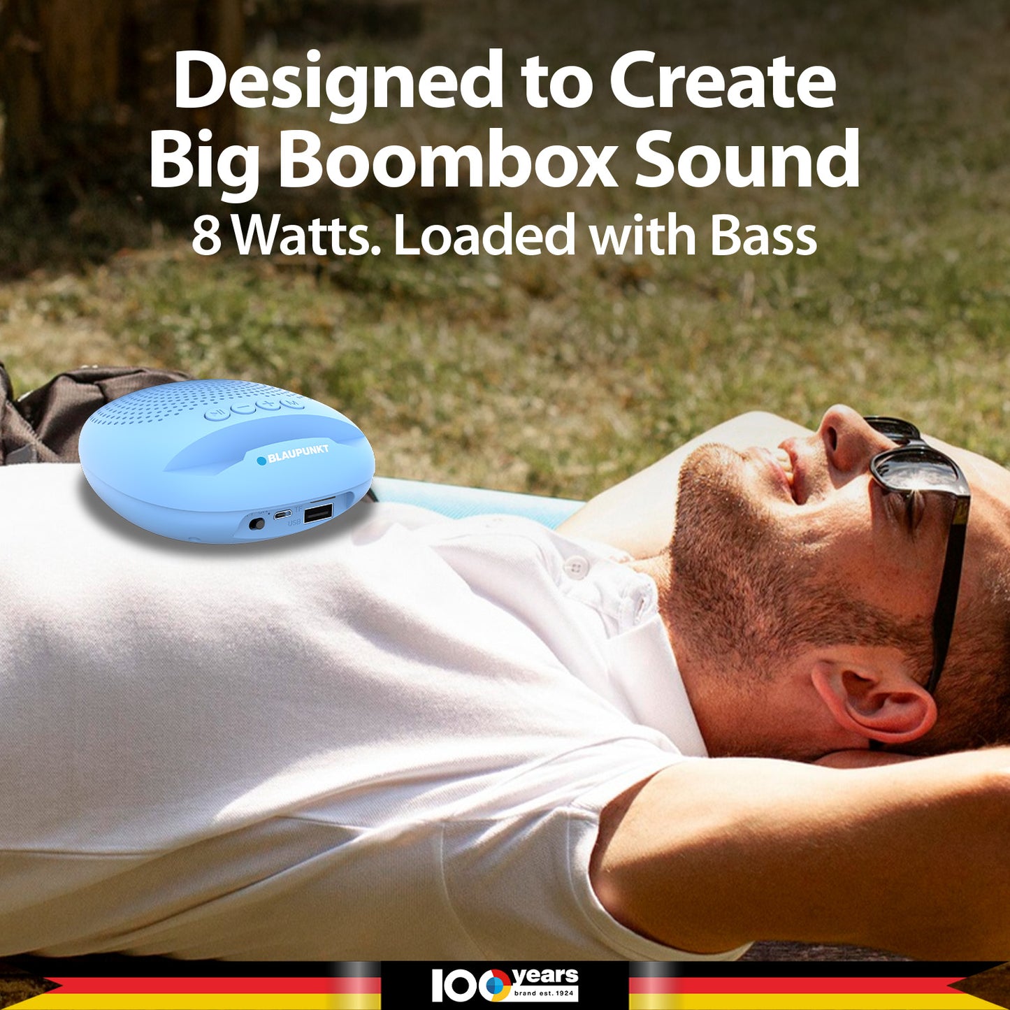 BT03.5 Portable Pocket Friendly Bluetooth Speaker (Blue)