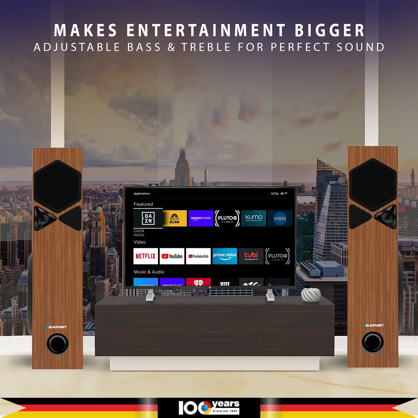 ROCK & ROLL TSP Tower Speakers Refurbished Brown