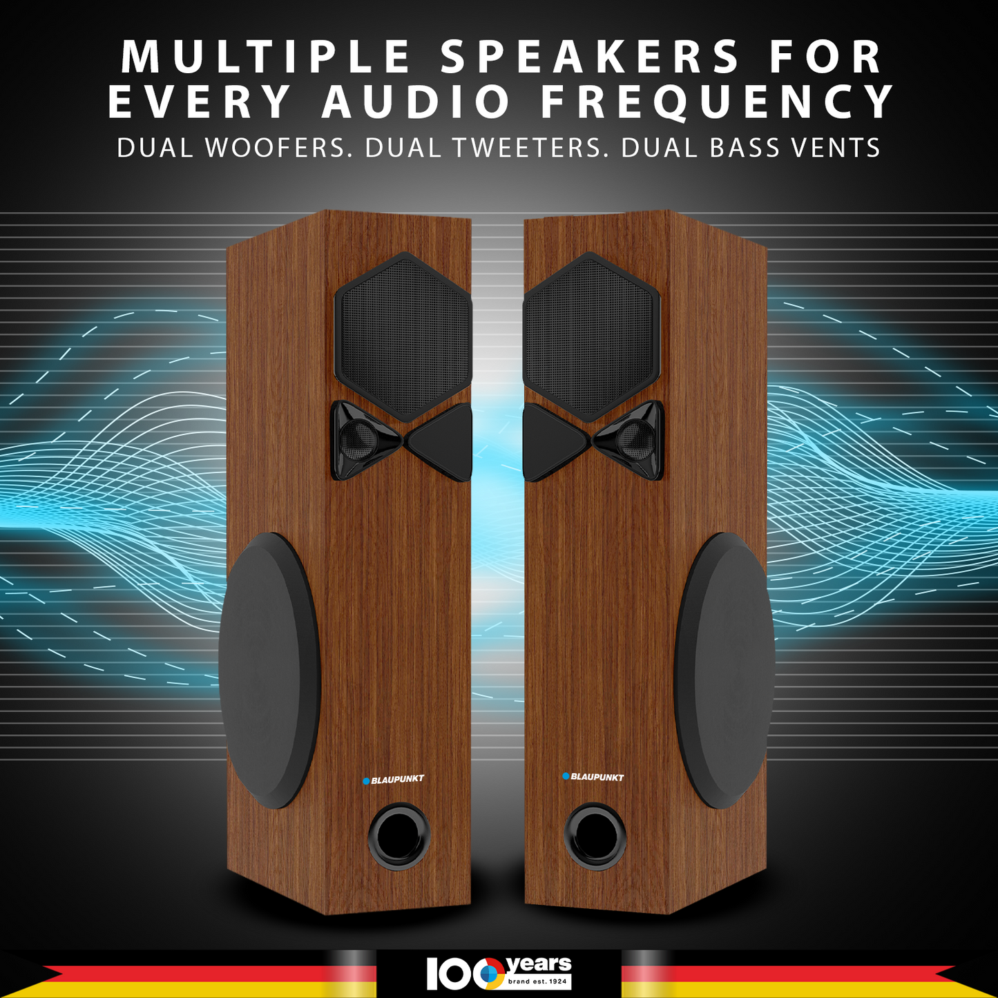 ROCK & ROLL TSP Tower Speakers Refurbished Brown