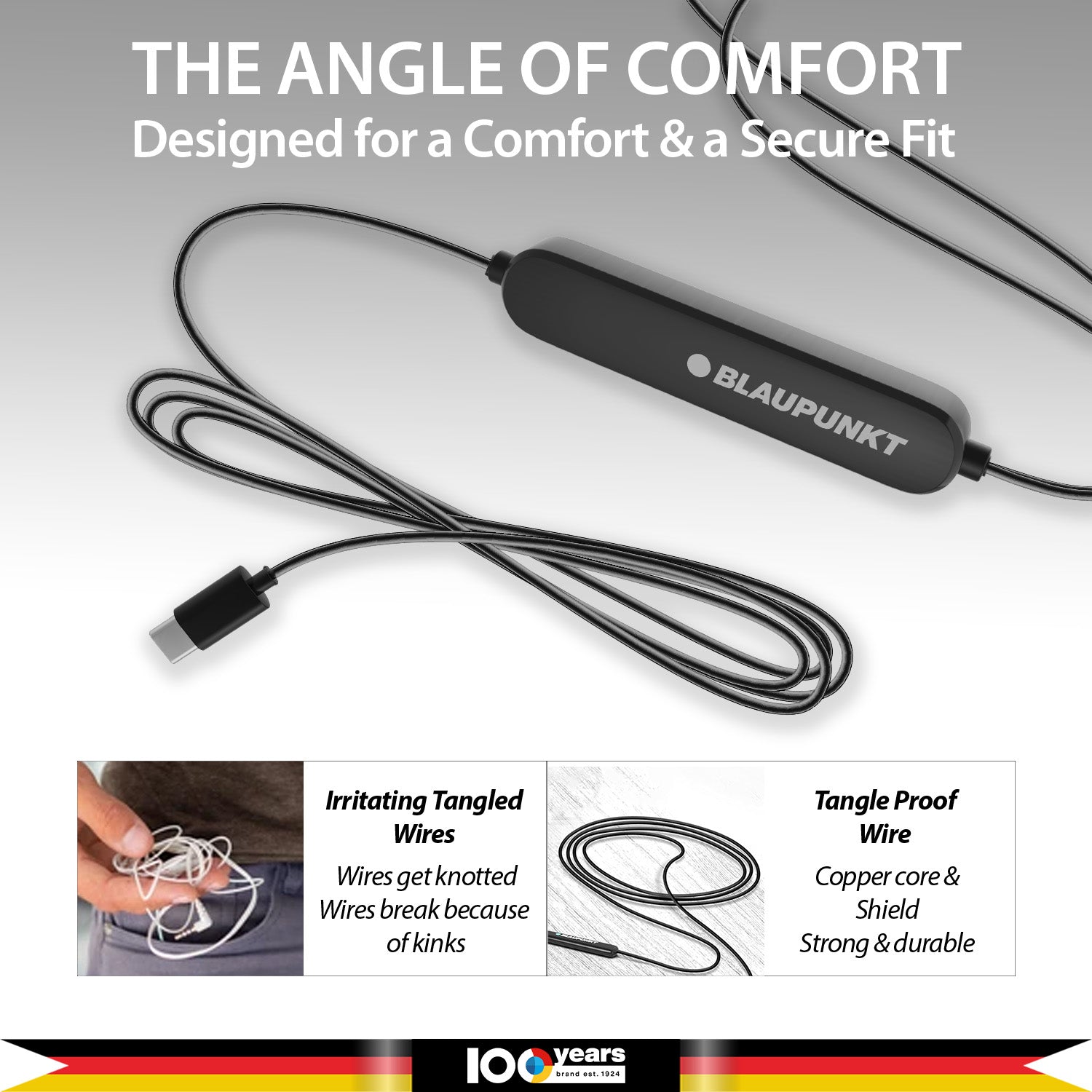 EM10N TYPE C Wired Earphone (Black)