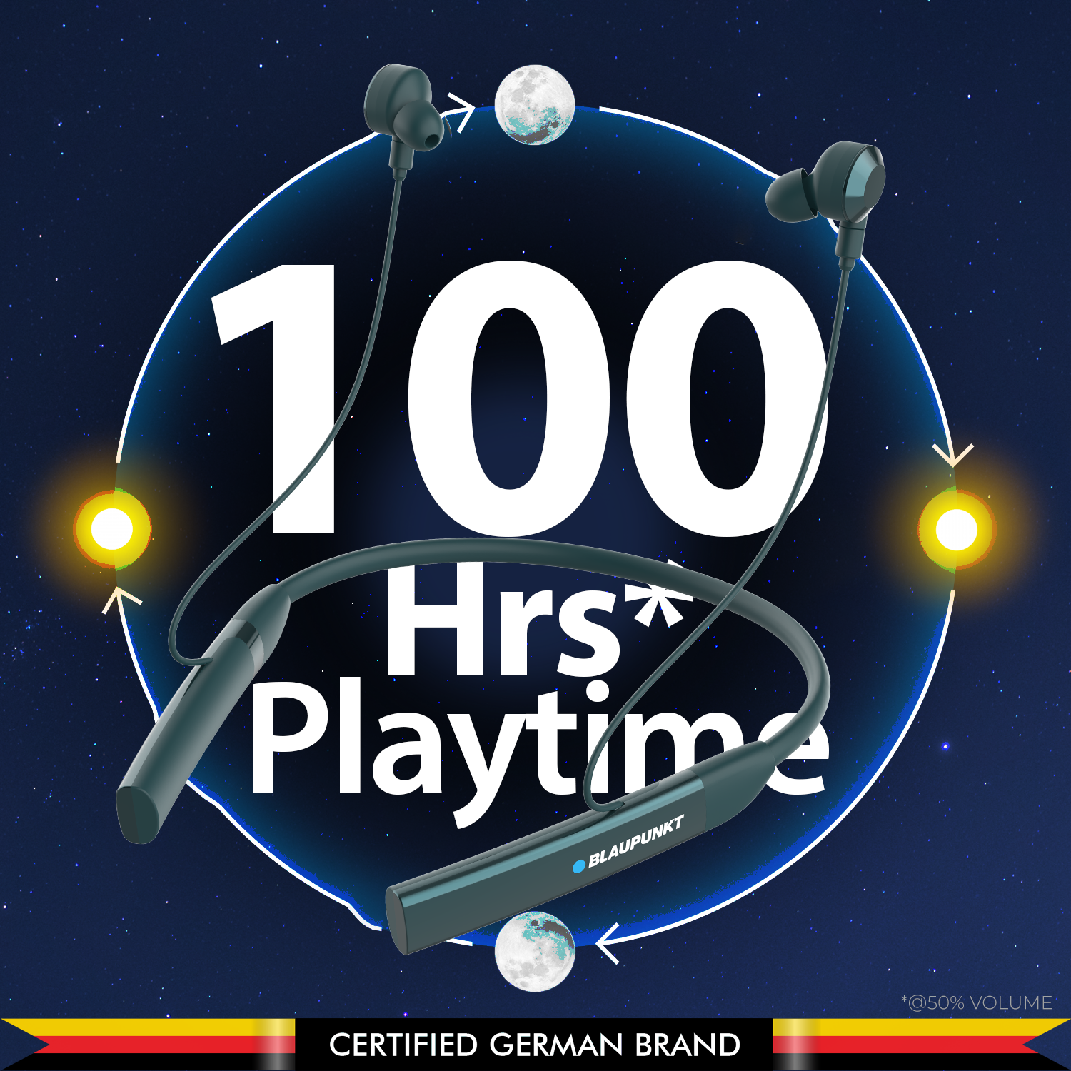 BE100 Neckband with Ultra-Long Playtime (GR) Refurbished