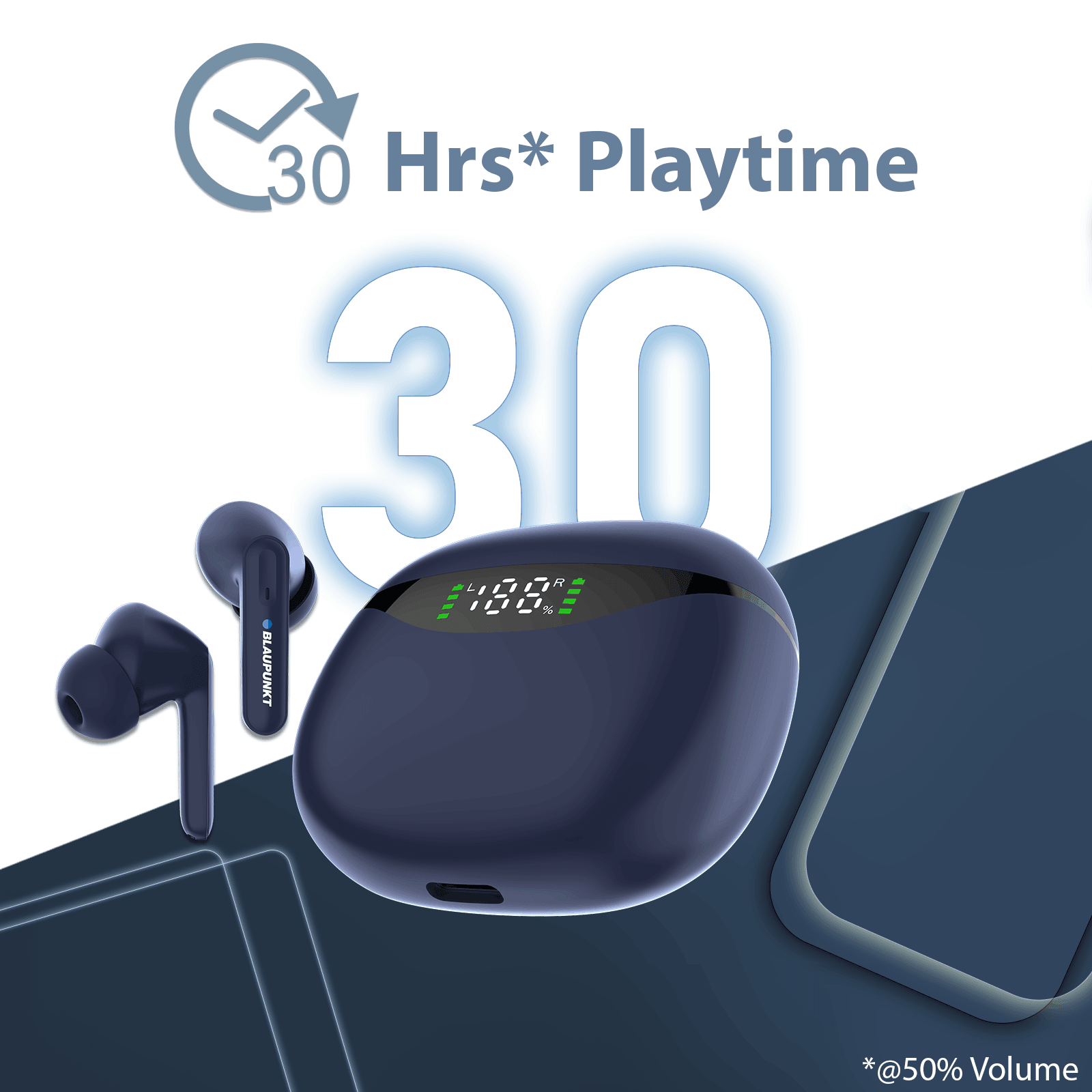 Blaupunkt BTW20 BL Bluetooth Earbuds with 30hrs Playtime