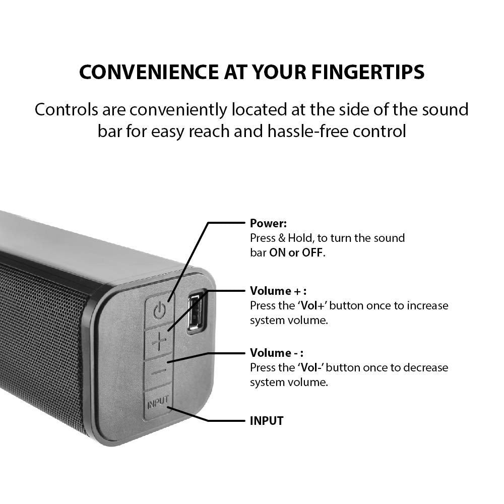 SBW01 Dolby Audio Soundbar with Subwoofer