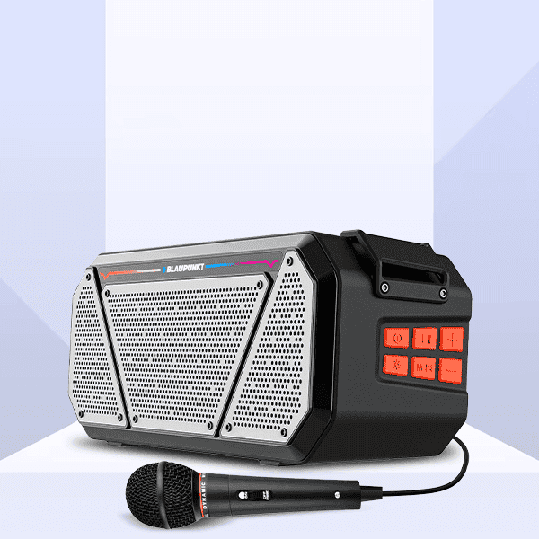 ATOMIK BB25 35W Boombox Speaker with Karaoke Mic - Blaupunkt India