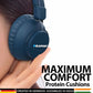 BH41 Bluetooth Wireless Over-Ear Headphone (Blue) - Blaupunkt India