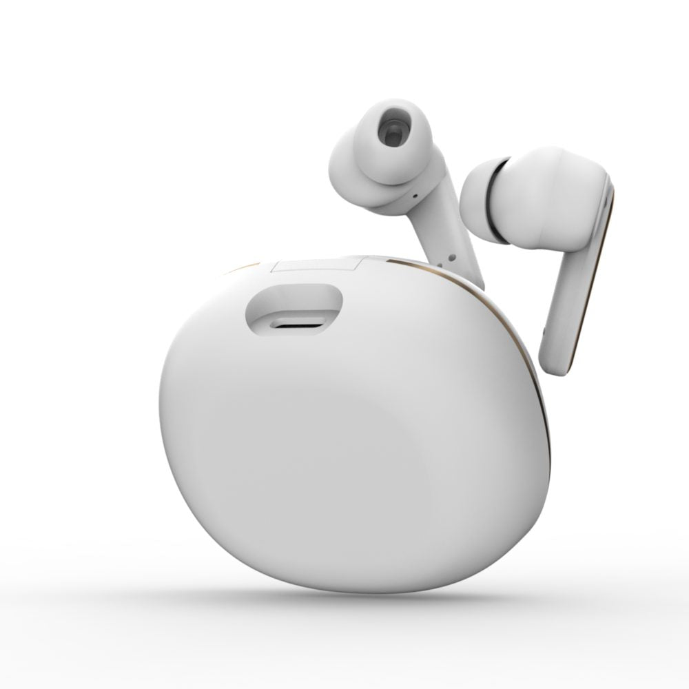 BTW300 Xtreme Moksha Maxbuds TRUE ANC Wireless Earbuds (White)