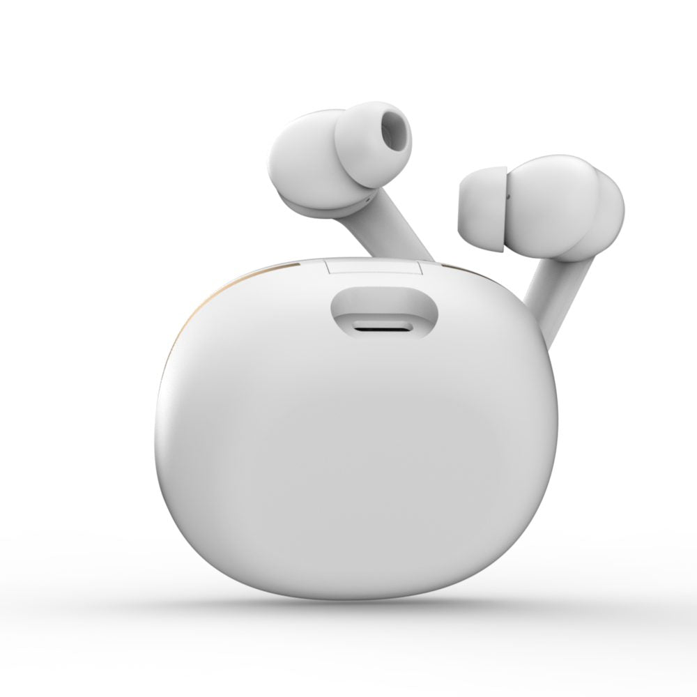 BTW300 Xtreme Moksha Maxbuds TRUE ANC Wireless Earbuds (White)