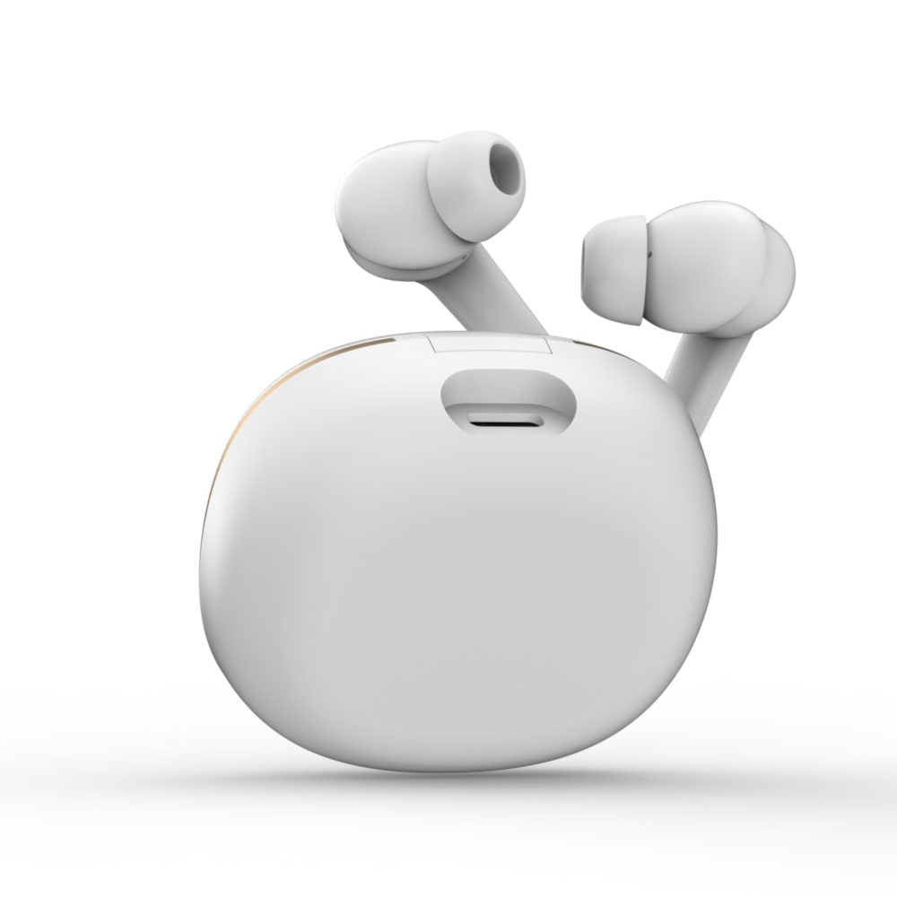 BTW300 Xtreme Moksha Maxbuds TRUE ANC Wireless Earbuds (White)