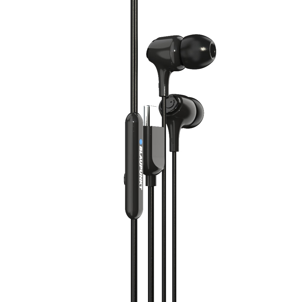 EM-01 Type C Wired Earphone with Noise Cancellation (Black)