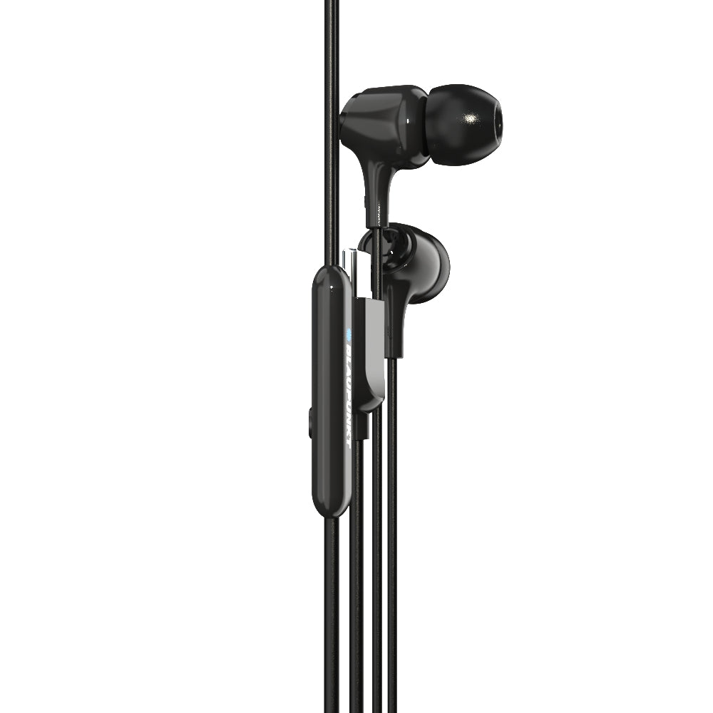 EM-01 Type C Wired Earphone with Noise Cancellation (Black)