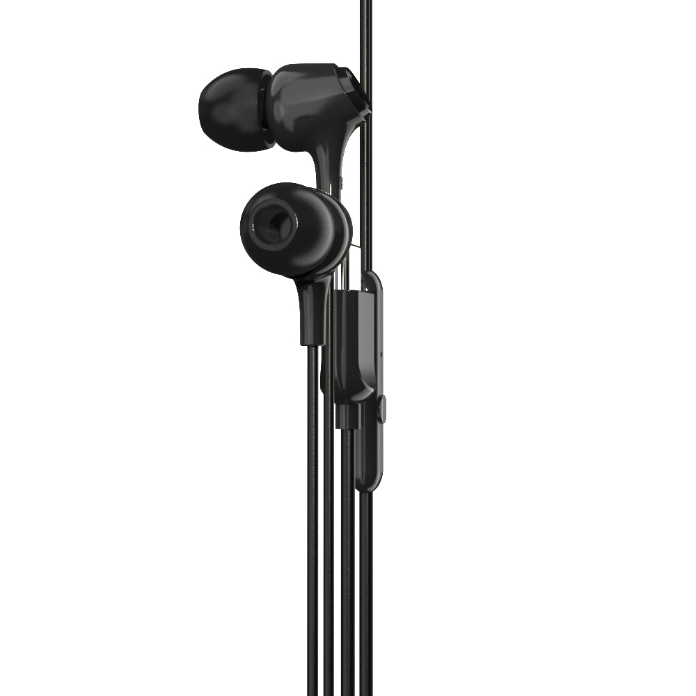 EM-01 Type C Wired Earphone with Noise Cancellation (Black)