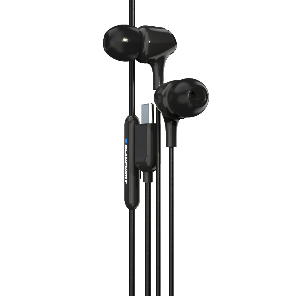 EM-01 Type C Wired Earphone with Noise Cancellation (Black)