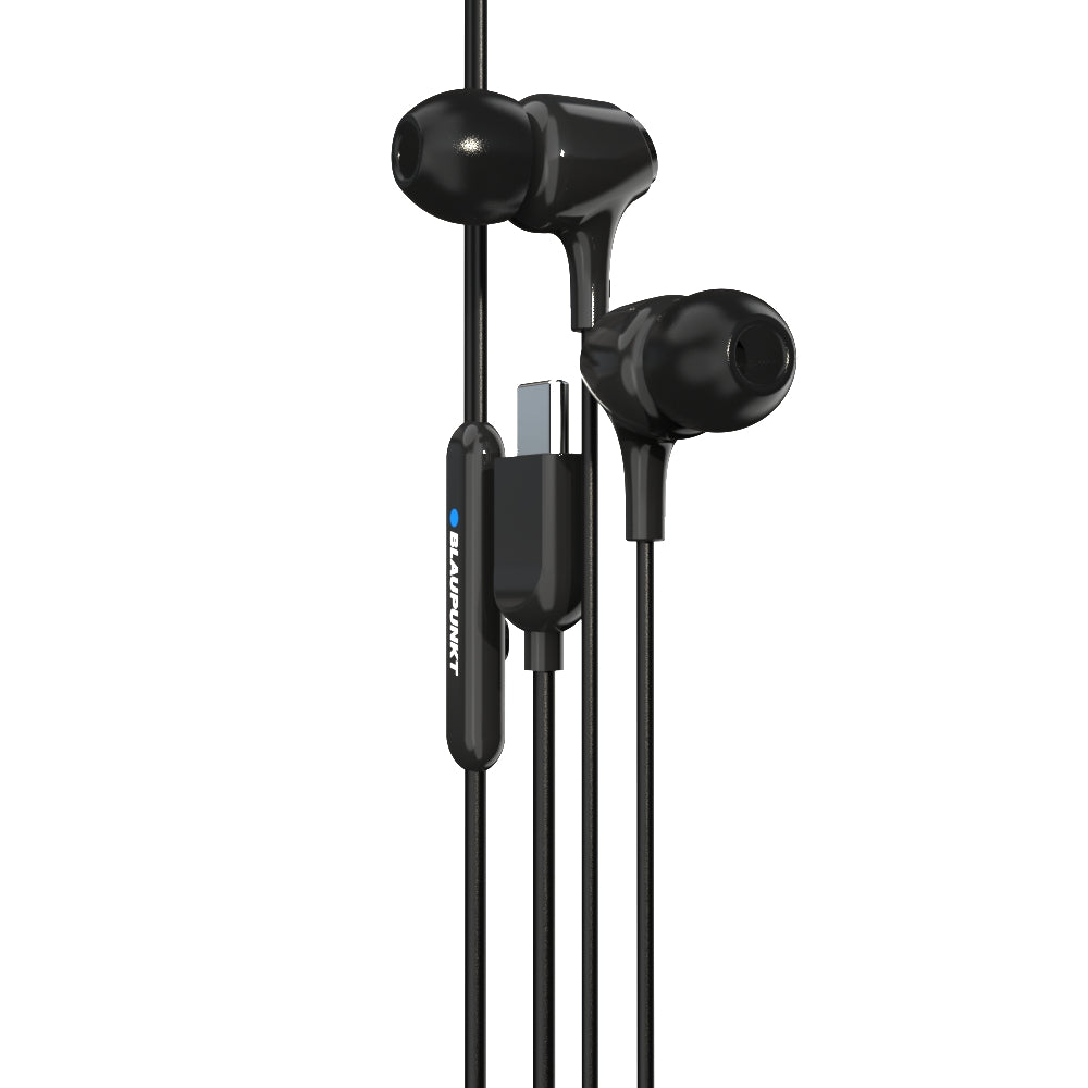 EM-01 Type C Wired Earphone with Noise Cancellation (Black)