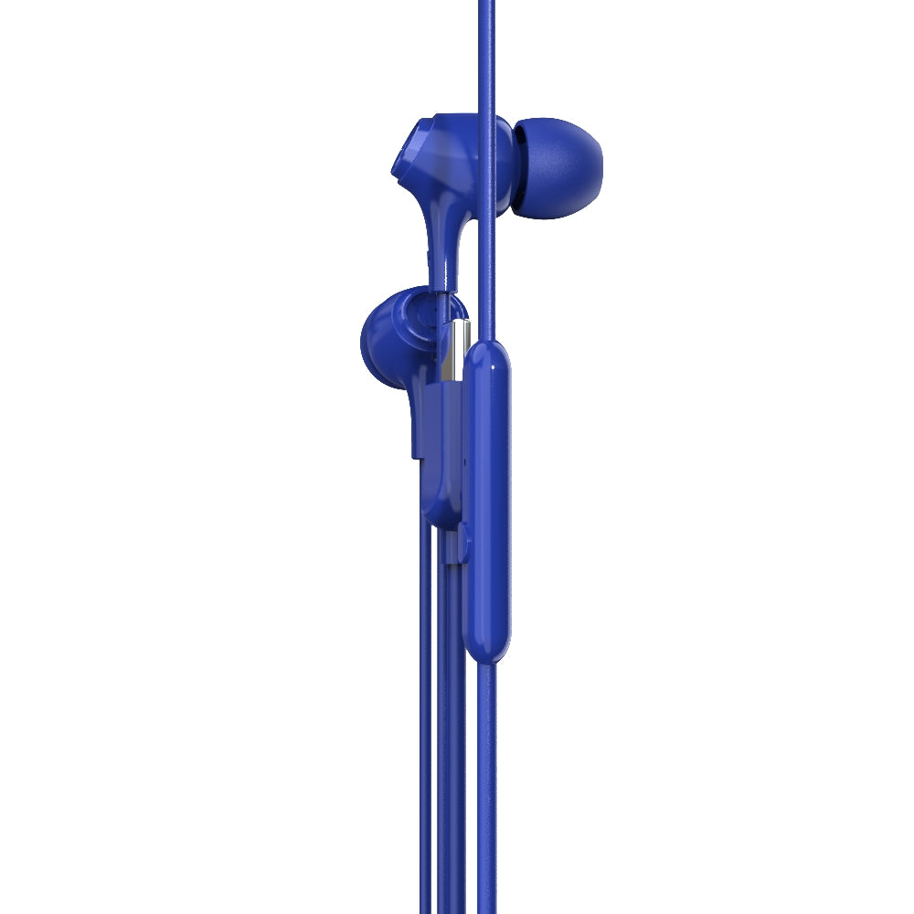 EM-01 Type C Wired Earphone with Noise Cancellation (Blue)