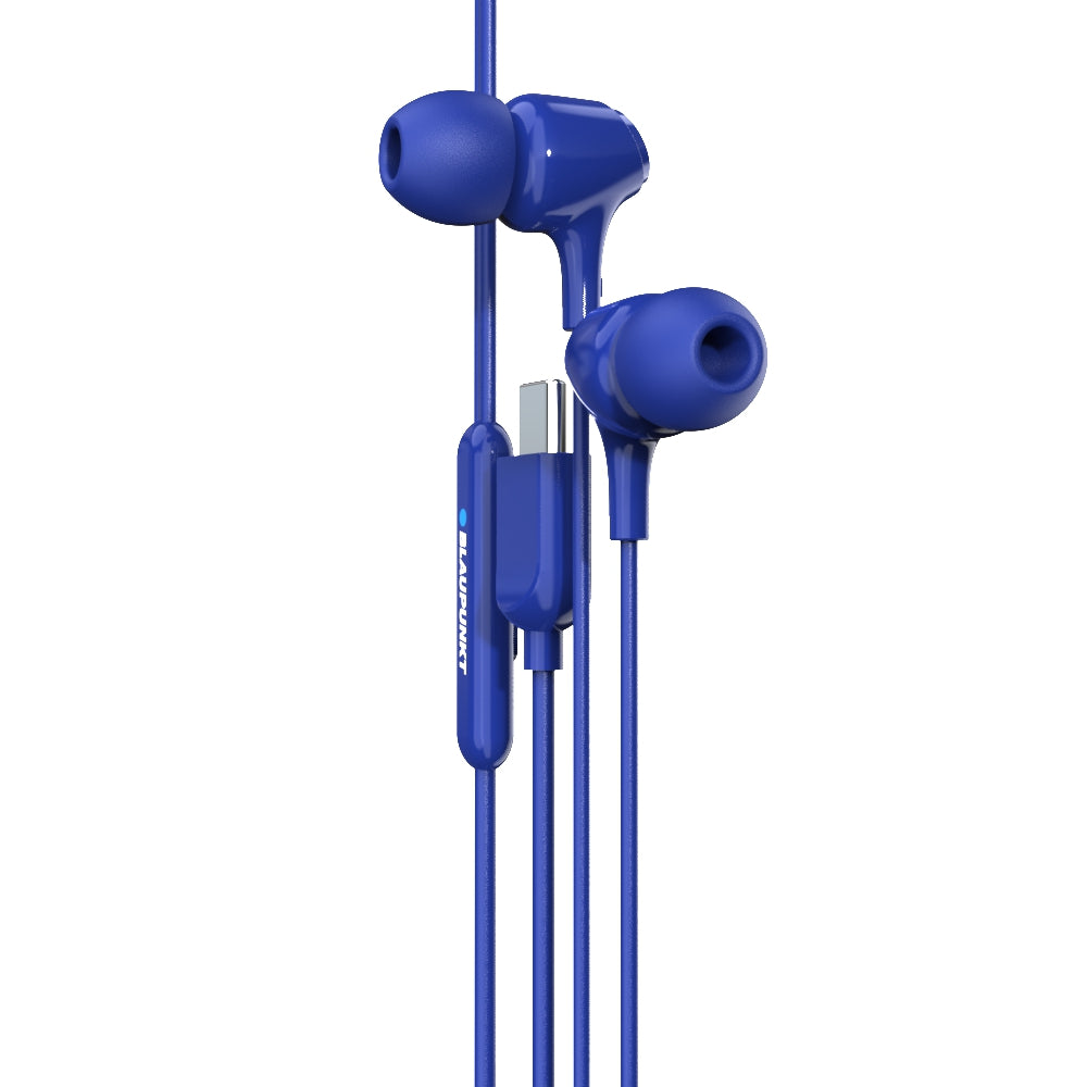 EM-01 Type C Wired Earphone with Noise Cancellation (Blue)