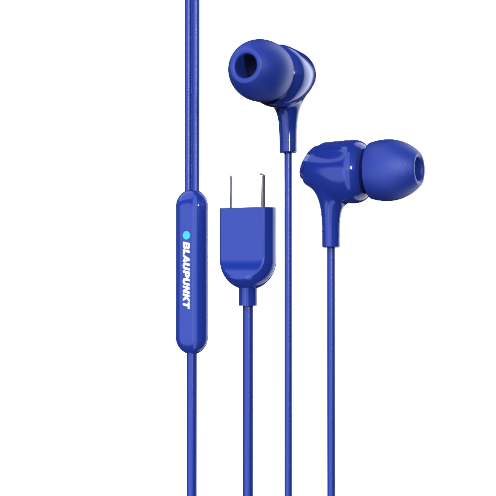 EM-01 Type C Wired Earphone with Noise Cancellation (Blue)