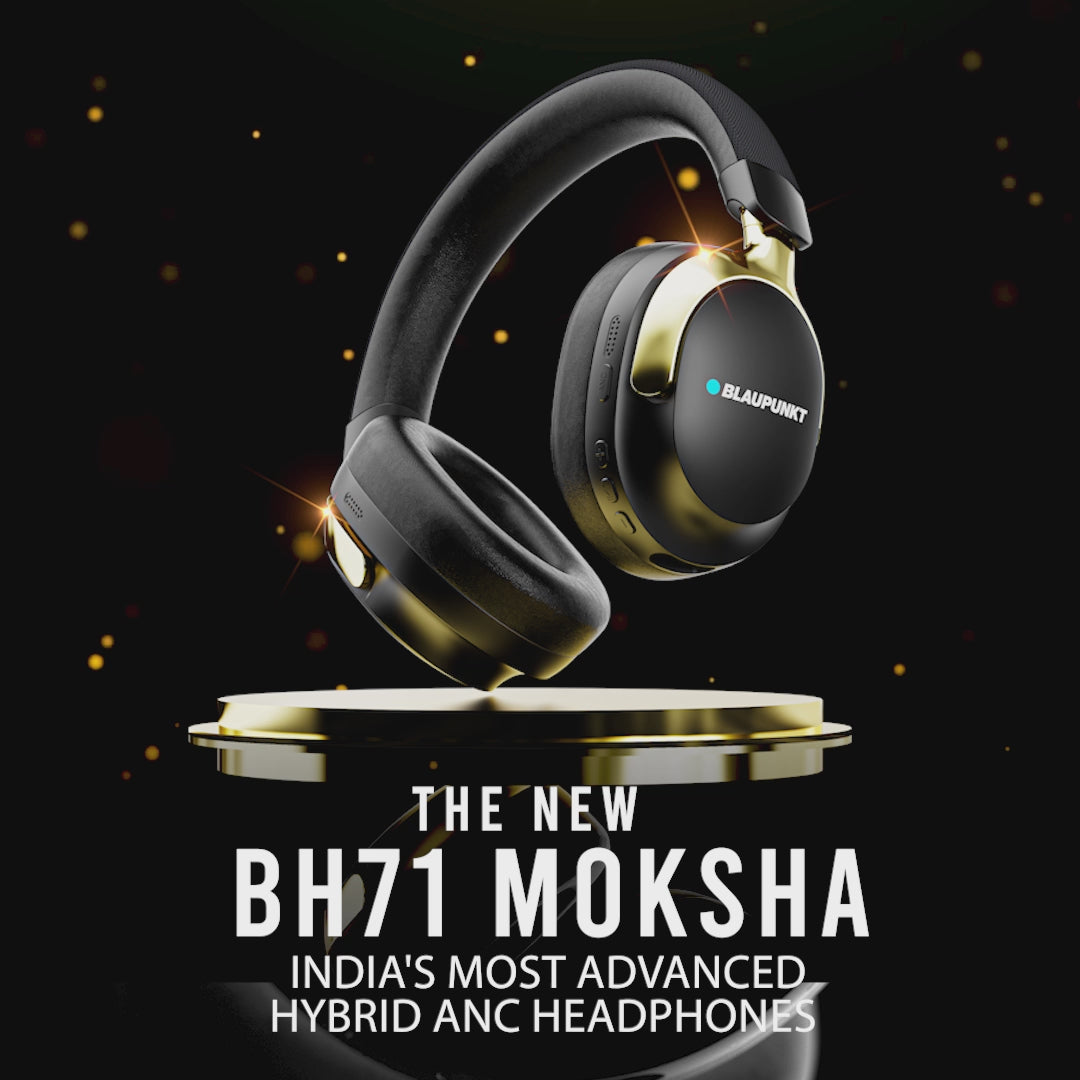 BH71 Moksha India’s 1st Hybrid ANC Gyro Head Tracking Headphone with 360° Spatial Audio