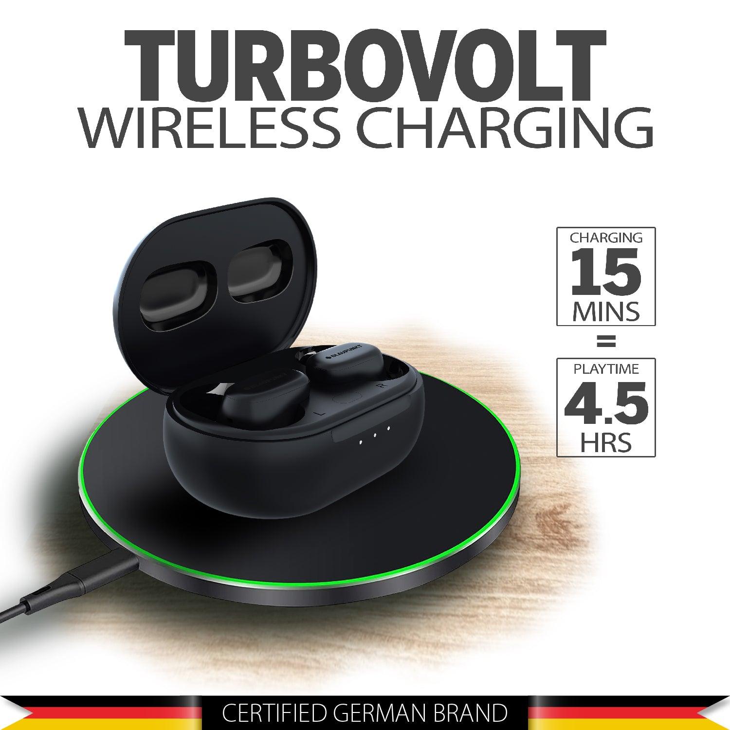 BTW09 MOKSHA ANC BK Bluetooth Headset | TurboVolt Fast Charging(Black)