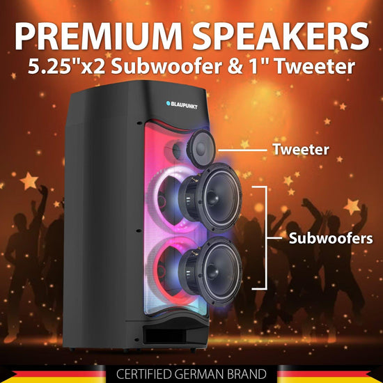 PS75 Wireless Bluetooth 75W Outdoor Party Speaker Blaupunkt India