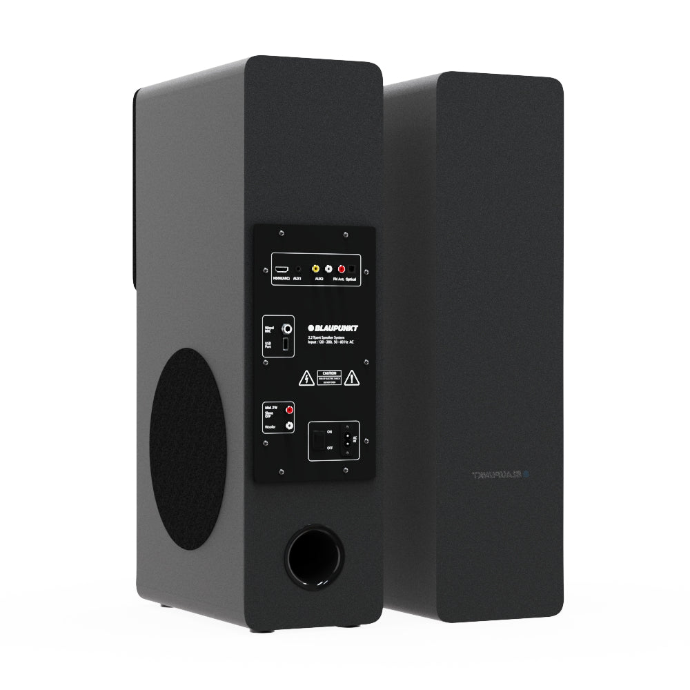 TS120 Bass 140W Bluetooth Tower Speakers Black