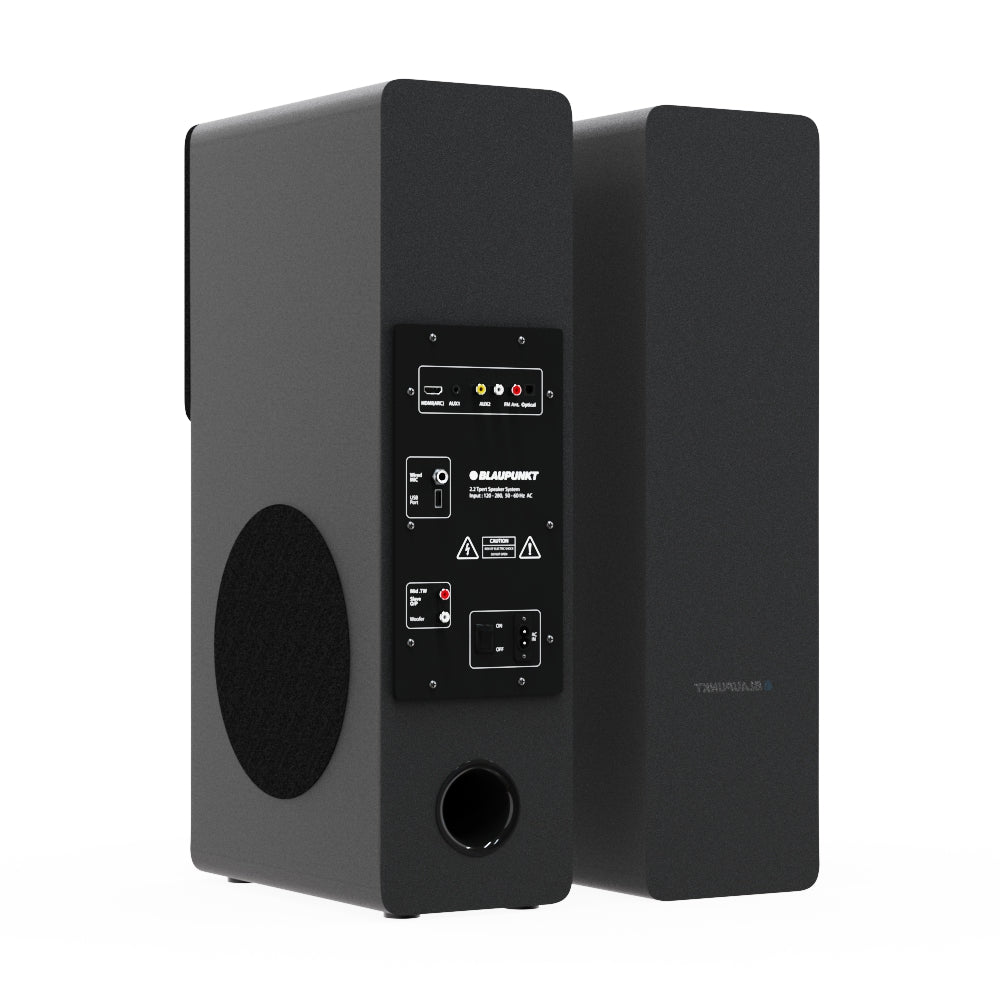 TS120 Bass 140W Bluetooth Tower Speakers Black