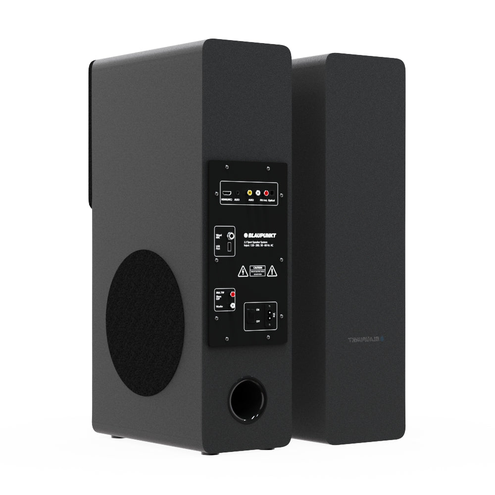 TS120 Bass 140W Bluetooth Tower Speakers Black