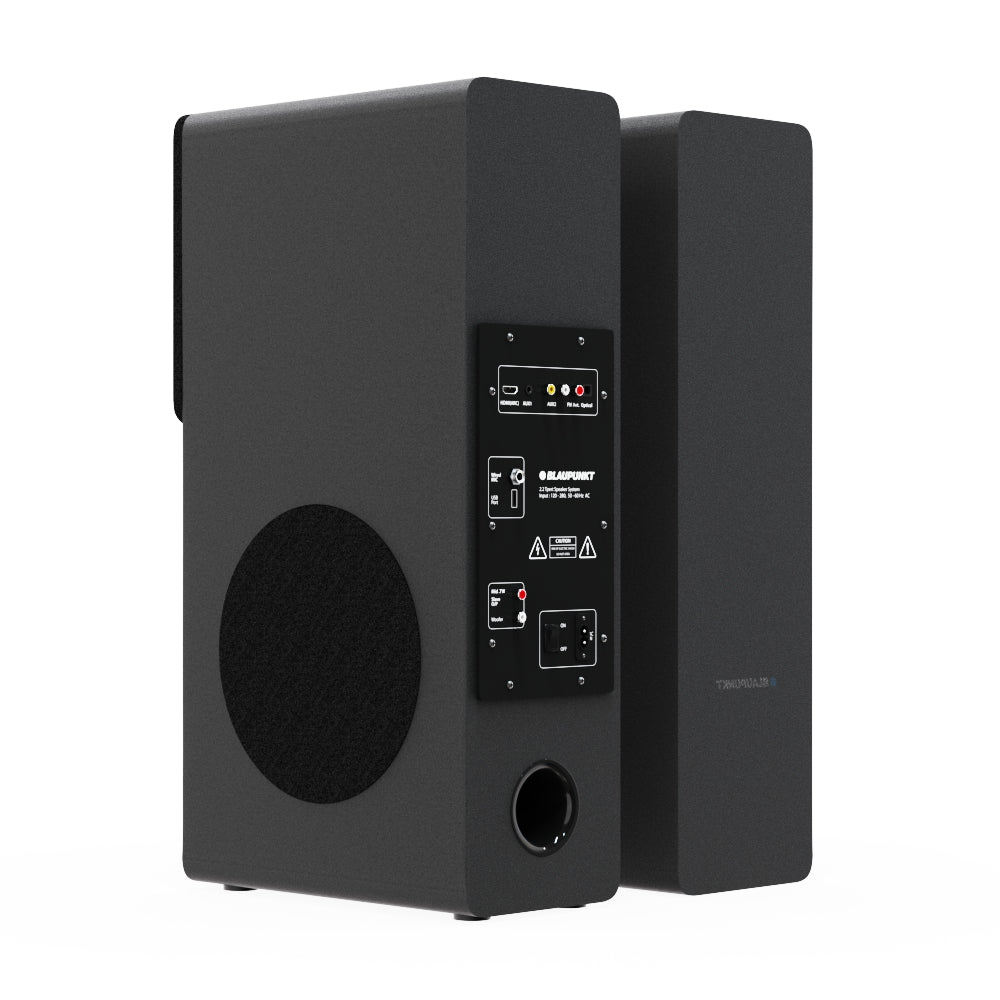 TS120 Bass 140W Bluetooth Tower Speakers Black