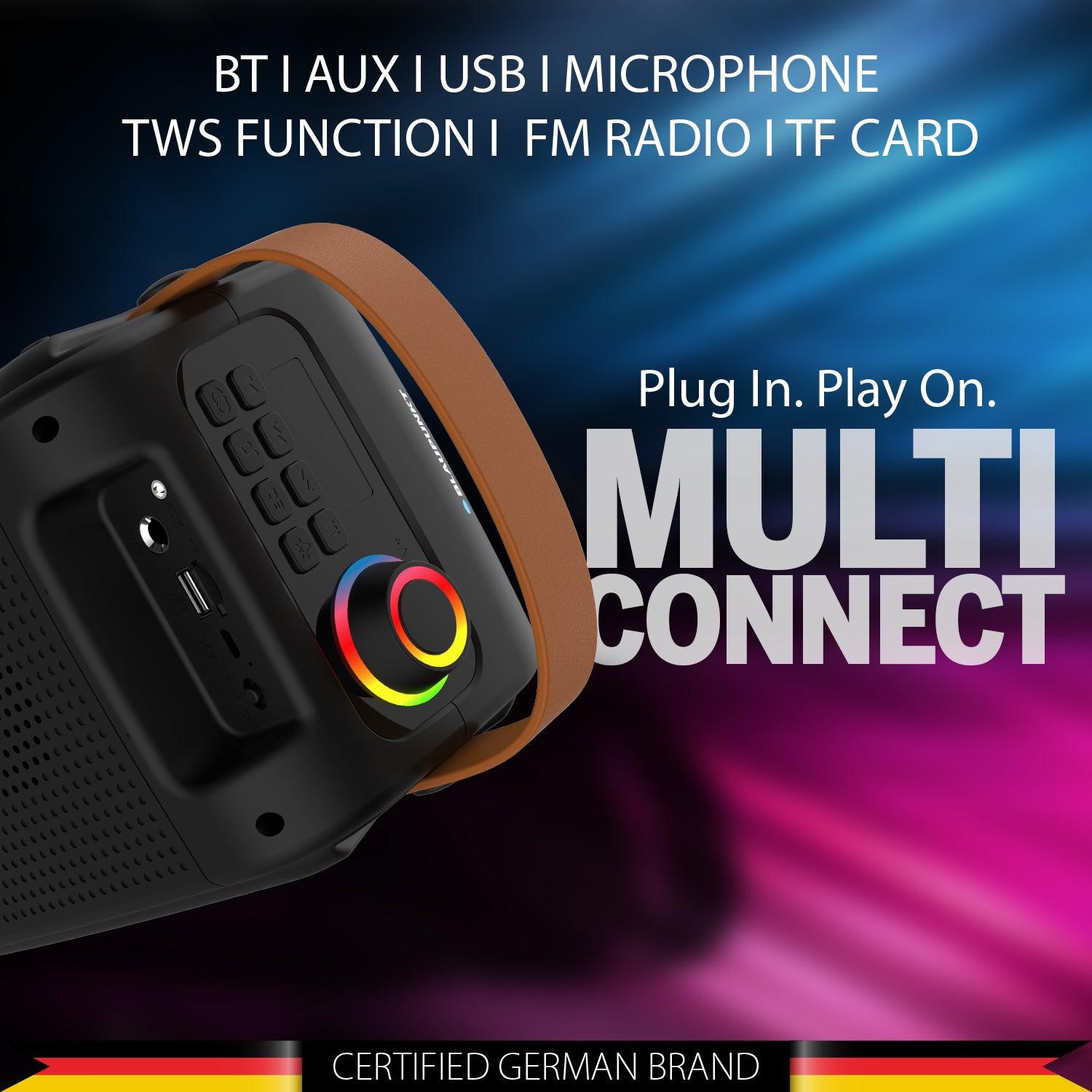 Blaupunkt PS30 | Bluetooth Party Speaker | Microphone TWS Function