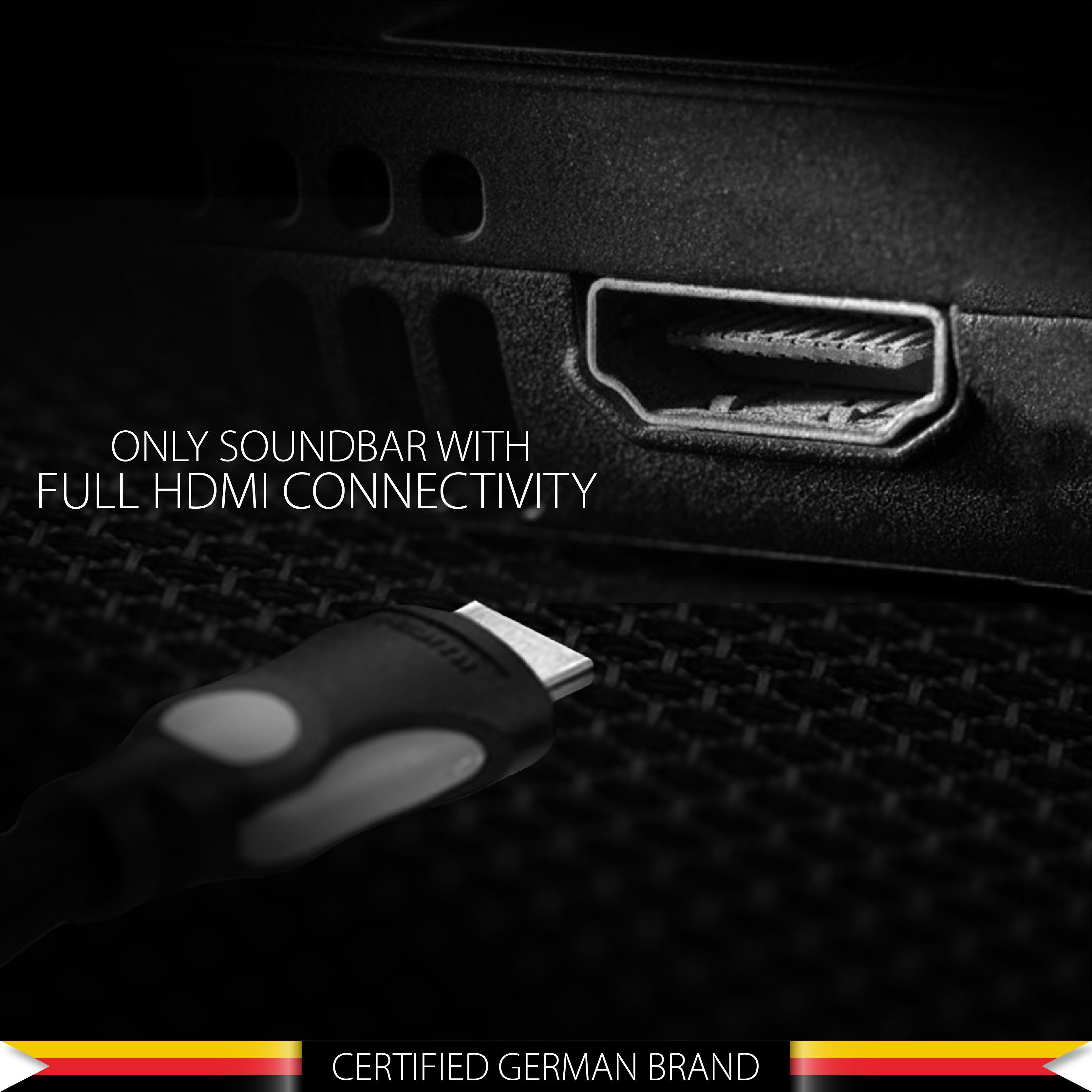 Blaupunkt Recertified SBW100 Soundbar with Subwoofer| HDMI-ARC, Bluetooth