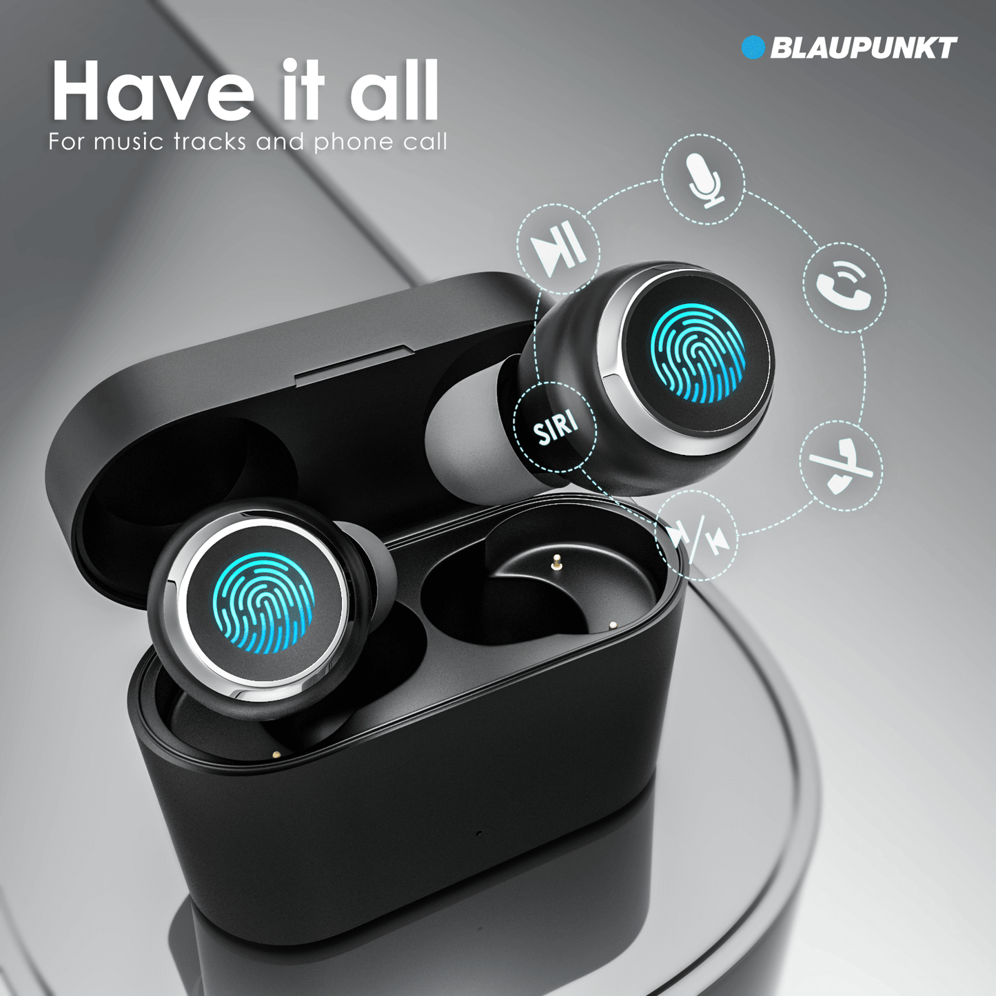  Recertified BTW01 Black | Truly Wireless Earbuds with IPX5 Sweat resistant