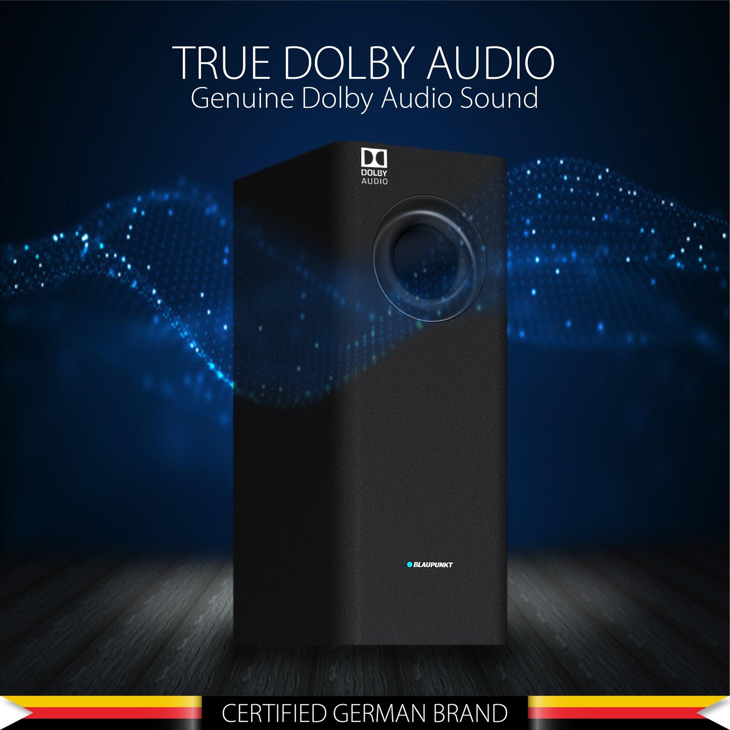 Blaupunkt Recertified SBW03 Dolby Soundbar|6.5 INCH Subwooffer