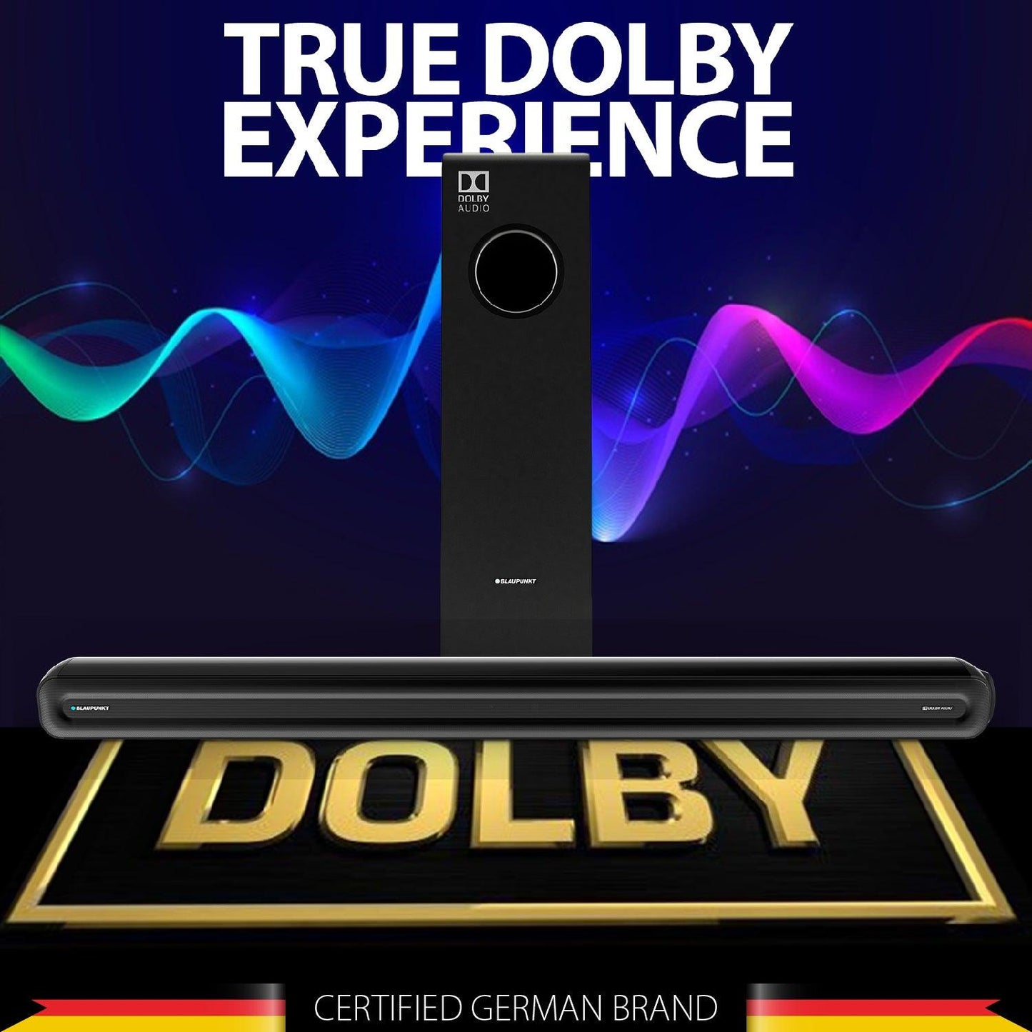 Recertified SBW09 DOLBY Soundbar|Blaupunkt|Dolby Audio 2.1